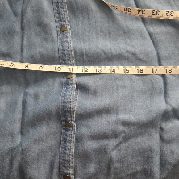 Michael Kors Denim Shirtdress, Sz L, New without Tags - Picture 10 of 10